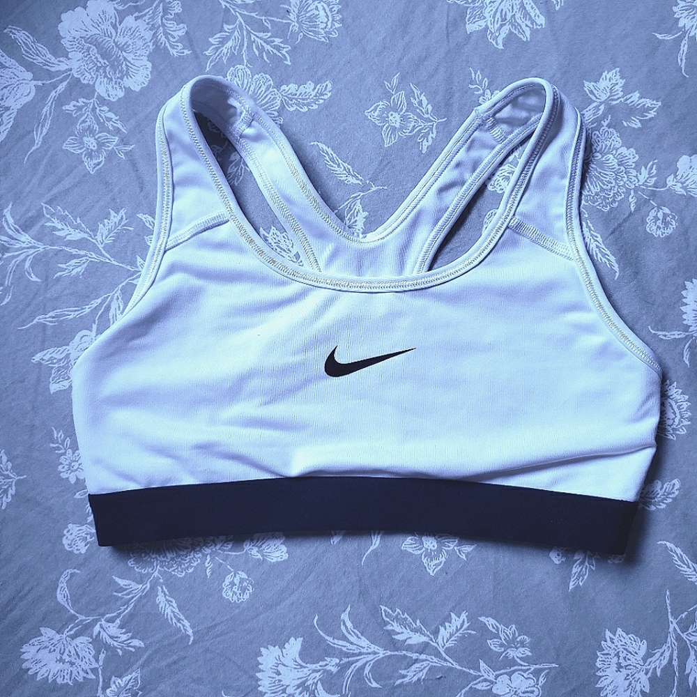 Nike Dri-Fit White Sports Bra